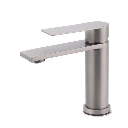 Gun Metal Grey Bathroom Basin Mixer Vanity Sink Square Faucet Spout Laundry Tap V1233-KRS101GM