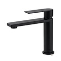 WELS Matt Black Square Short Basin Mixer Vanity Sink Faucet Laundry Spout Tap V1233-KRS101MBL