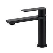 WELS Matt Black Square Short Basin Mixer Vanity Sink Faucet Laundry Spout Tap V1233-KRS101MBL