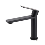 WELS Matt Black Square Short Basin Mixer Vanity Sink Faucet Laundry Spout Tap V1233-KRS101MBL