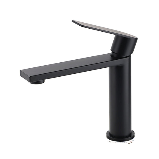 WELS Matt Black Square Short Basin Mixer Vanity Sink Faucet Laundry Spout Tap V1233-KRS101MBL