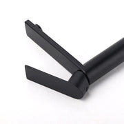 WELS Matt Black Square Short Basin Mixer Vanity Sink Faucet Laundry Spout Tap V1233-KRS101MBL