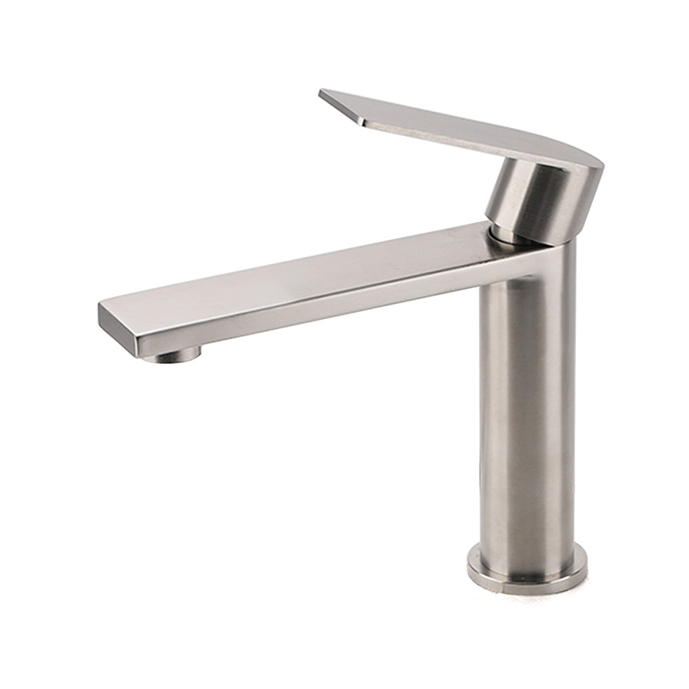 Brushed Nickel Standard Basin Mixer Vanity Sink Faucet Kitchen Laundry Spout Tap V1233-KRS101MBS