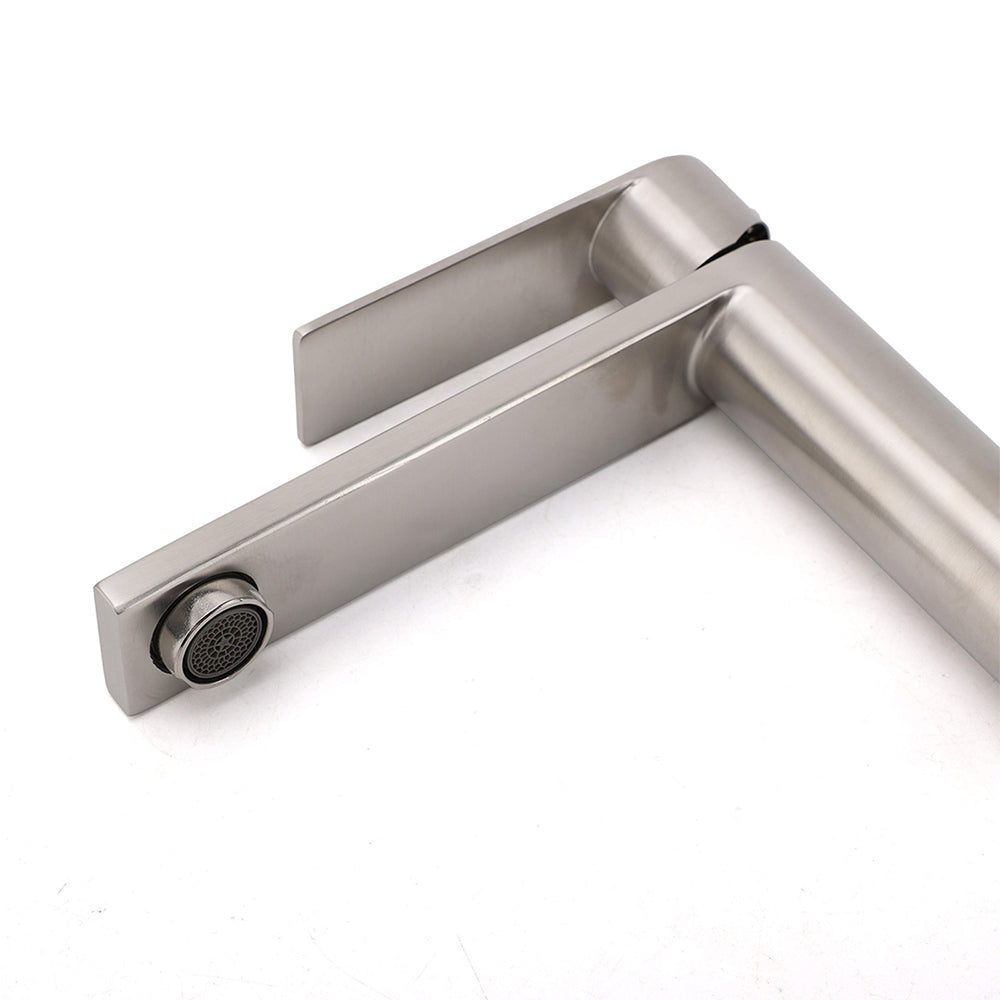 Brushed Nickel Standard Basin Mixer Vanity Sink Faucet Kitchen Laundry Spout Tap V1233-KRS101MBS