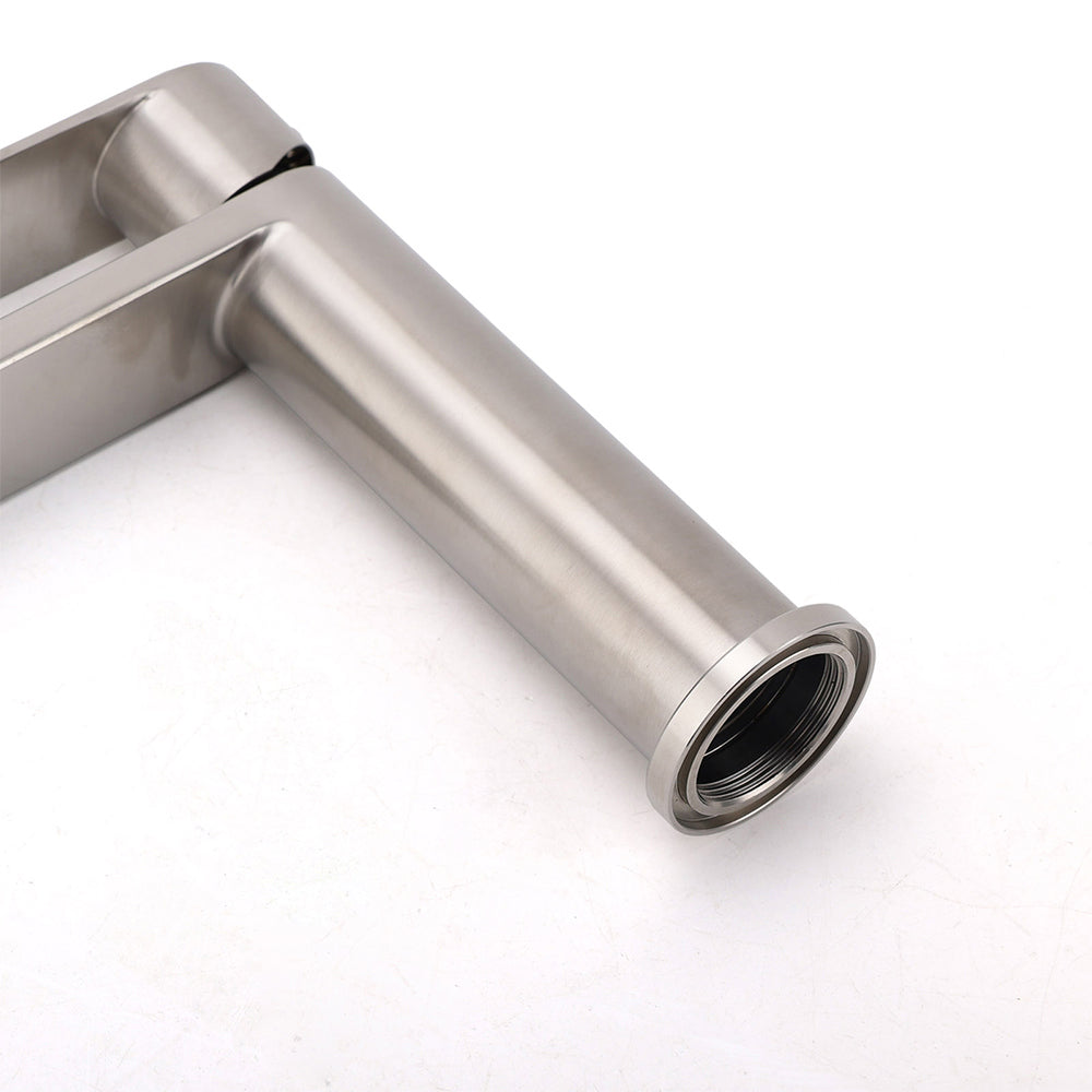 Brushed Nickel Standard Basin Mixer Vanity Sink Faucet Kitchen Laundry Spout Tap V1233-KRS101MBS