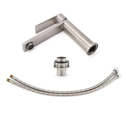 Brushed Nickel Standard Basin Mixer Vanity Sink Faucet Kitchen Laundry Spout Tap V1233-KRS101MBS