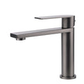 Gun Metal Rounded Square Short Basin Mixer Vanity Sink Faucet Laundry Spout Tap V1233-KRS101MGM