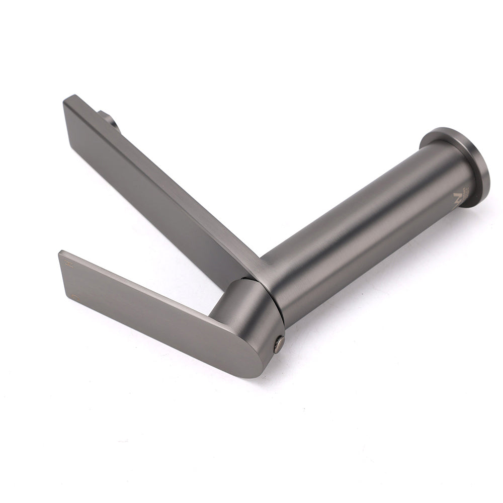 Gun Metal Rounded Square Short Basin Mixer Vanity Sink Faucet Laundry Spout Tap V1233-KRS101MGM