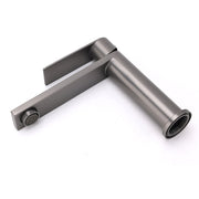 Gun Metal Rounded Square Short Basin Mixer Vanity Sink Faucet Laundry Spout Tap V1233-KRS101MGM