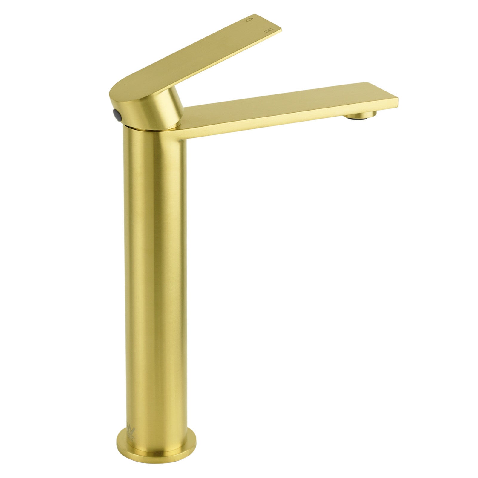 Brushed Gold Stainless Steel Tall Basin Mixer Vanity Sink Faucet Laundry Spout V1233-KRS102BG