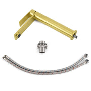 Brushed Gold Stainless Steel Tall Basin Mixer Vanity Sink Faucet Laundry Spout V1233-KRS102BG