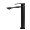 WELS Matt Black Square Tall Flat Lever Handle Basin Mixer Vanity Sink Faucet Spout V1233-KRS102BL