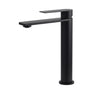 WELS Matt Black Square Tall Flat Lever Handle Basin Mixer Vanity Sink Faucet Spout V1233-KRS102BL