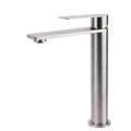 WELS Brushed Nickel Tall Basin Mixer Vanity Sink Faucet Spout 304SUS Laundry Tap V1233-KRS102BS