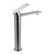 WELS Brushed Nickel Tall Basin Mixer Vanity Sink Faucet Spout 304SUS Laundry Tap V1233-KRS102BS