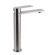 WELS Brushed Nickel Tall Basin Mixer Vanity Sink Faucet Spout 304SUS Laundry Tap V1233-KRS102BS