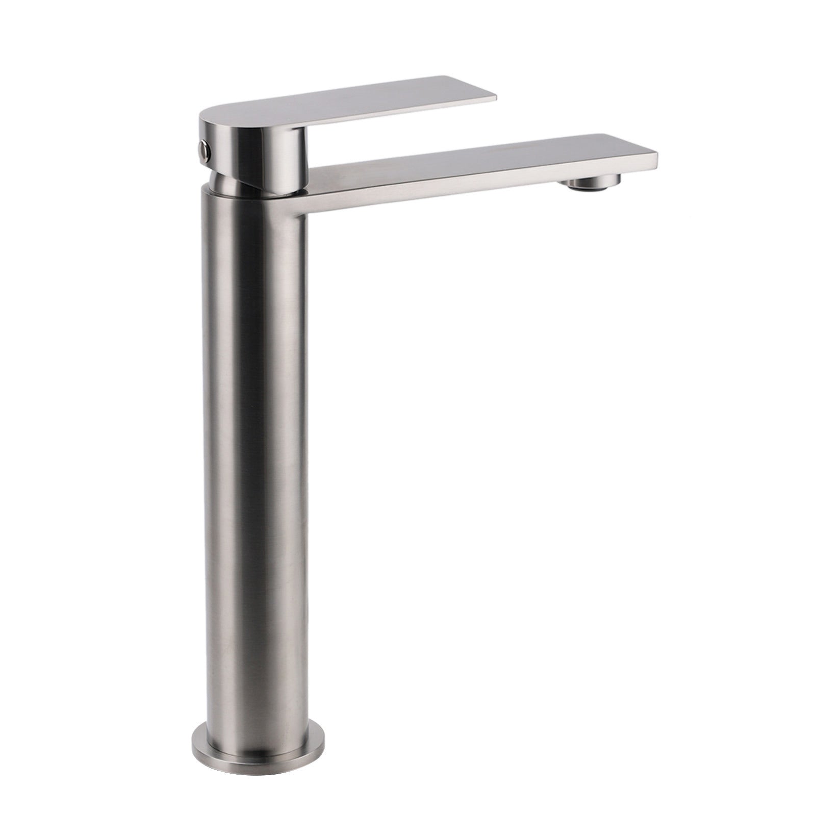 WELS Brushed Nickel Tall Basin Mixer Vanity Sink Faucet Spout 304SUS Laundry Tap V1233-KRS102BS
