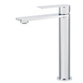 WELS Polished Chrome Tall Basin Mixer Vanity Sink Faucet Spout Laundry Flat Tap V1233-KRS102CR