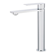 WELS Polished Chrome Tall Basin Mixer Vanity Sink Faucet Spout Laundry Flat Tap V1233-KRS102CR