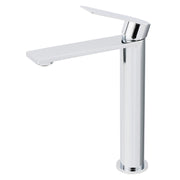 WELS Polished Chrome Tall Basin Mixer Vanity Sink Faucet Spout Laundry Flat Tap V1233-KRS102CR