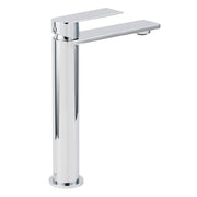 WELS Polished Chrome Tall Basin Mixer Vanity Sink Faucet Spout Laundry Flat Tap V1233-KRS102CR