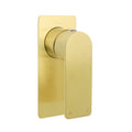 Rectangle Brushed Gold Shower Mixer Hot Cold Tapware Ceramic Cartridge Component V1233-KRS201G