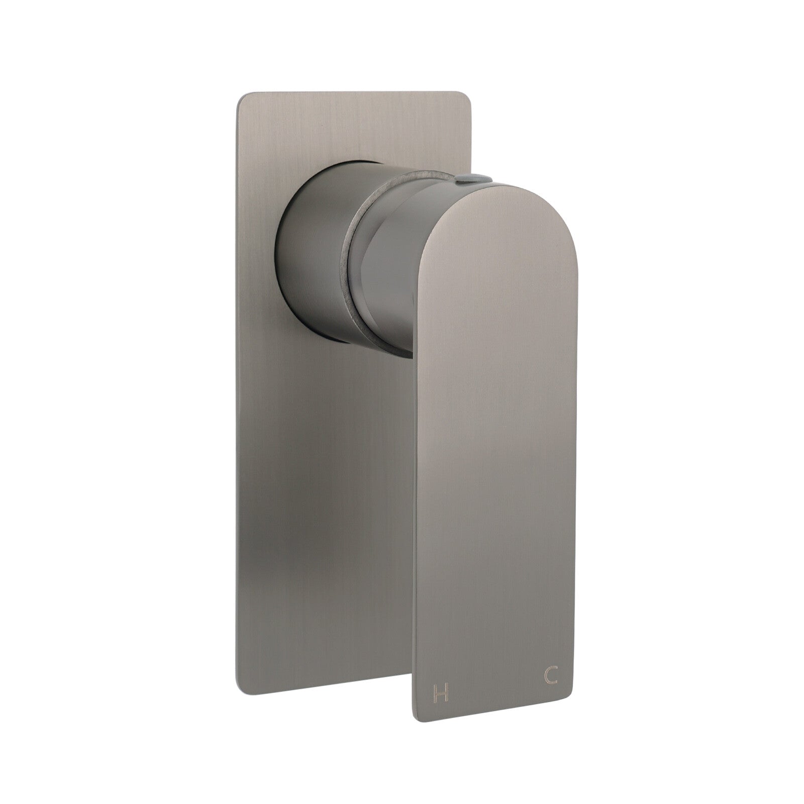 Gun Metal Rectangle Wall Shower Mixer Hot Cold Tap Set Ceramic Cartridge Valve V1233-KRS201GM