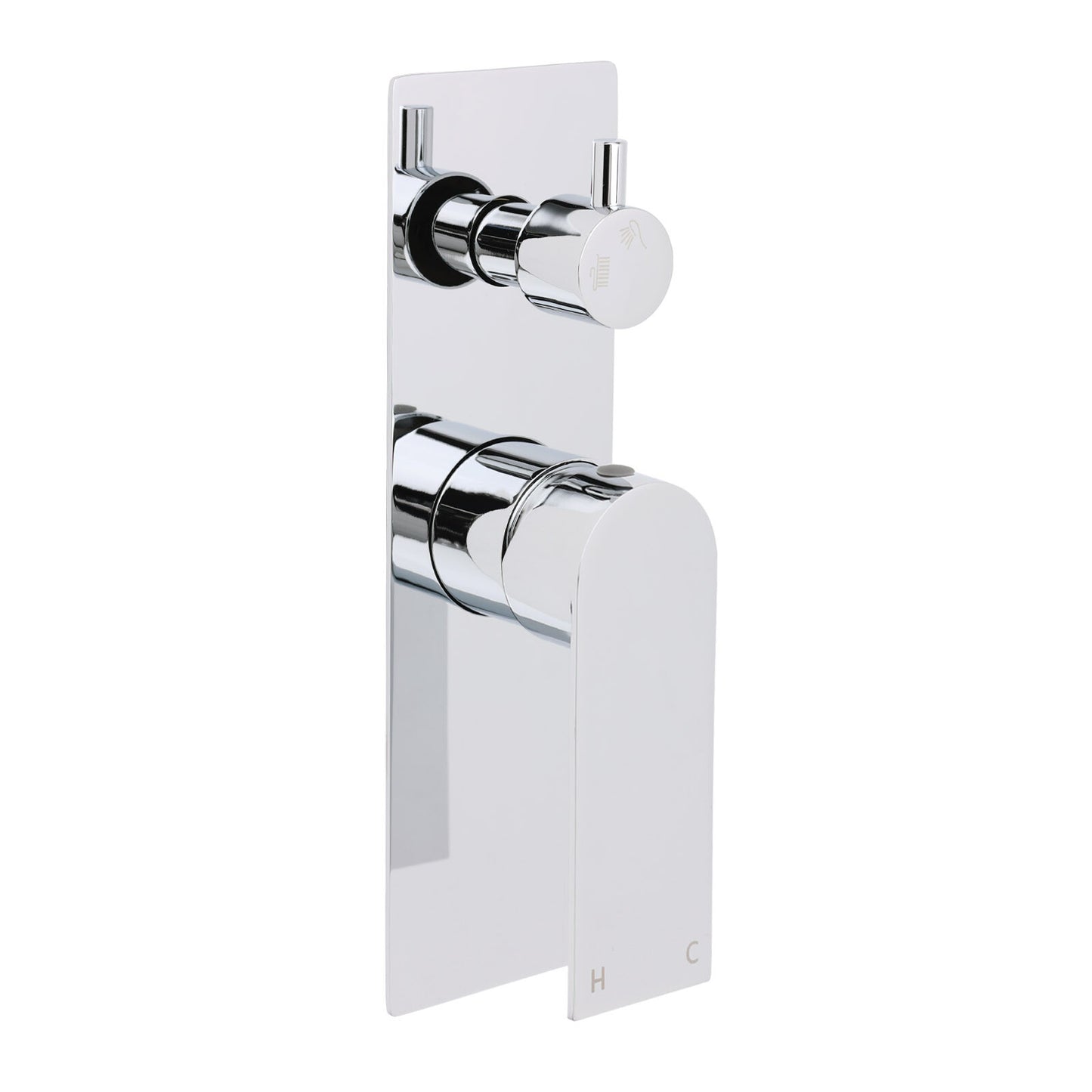 Watermark Chrome Square Shower Mixer Diverter Tap Valve For Shower Combo Spout V1233-KRS202CR
