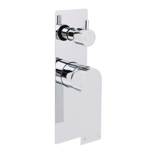 Watermark Chrome Square Shower Mixer Diverter Tap Valve For Shower Combo Spout V1233-KRS202CR