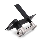 Matte Black Basin Mixer Bathroom Vanity Faucet Wall Mounted Tap Slim Flat Spout V1233-KRS301B