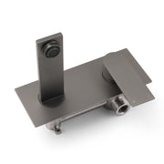WELS 4.5L/m Gun Metal Square Wall Mount Basin Mixer Laundry Faucet Tap Spout Set V1233-KRS301GM