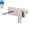 WELS Bruhsed Nickel Square Wall Concealed Basin Mixer Laundry Faucet Tap Spout V1233-KRS301N