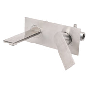 WELS Bruhsed Nickel Square Wall Concealed Basin Mixer Laundry Faucet Tap Spout V1233-KRS301N