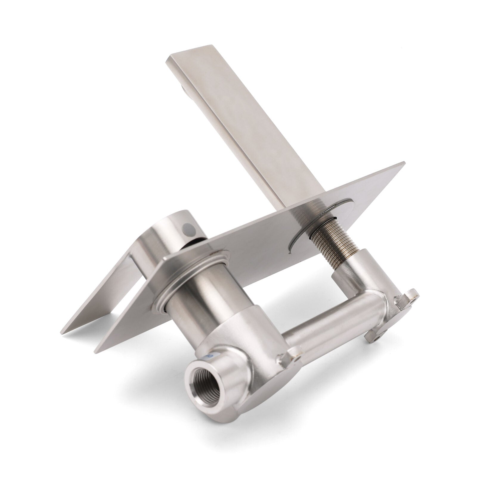 WELS Bruhsed Nickel Square Wall Concealed Basin Mixer Laundry Faucet Tap Spout V1233-KRS301N