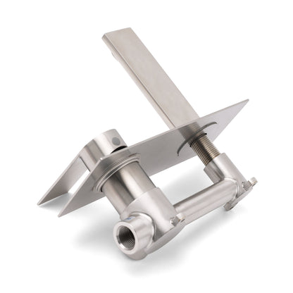 WELS Bruhsed Nickel Square Wall Concealed Basin Mixer Laundry Faucet Tap Spout V1233-KRS301N