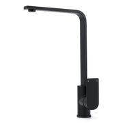 WELS Matte Black High Rise Gooseneck Kitchen Sink Laundry Mixer Faucet Tapware V1233-KRS501BL