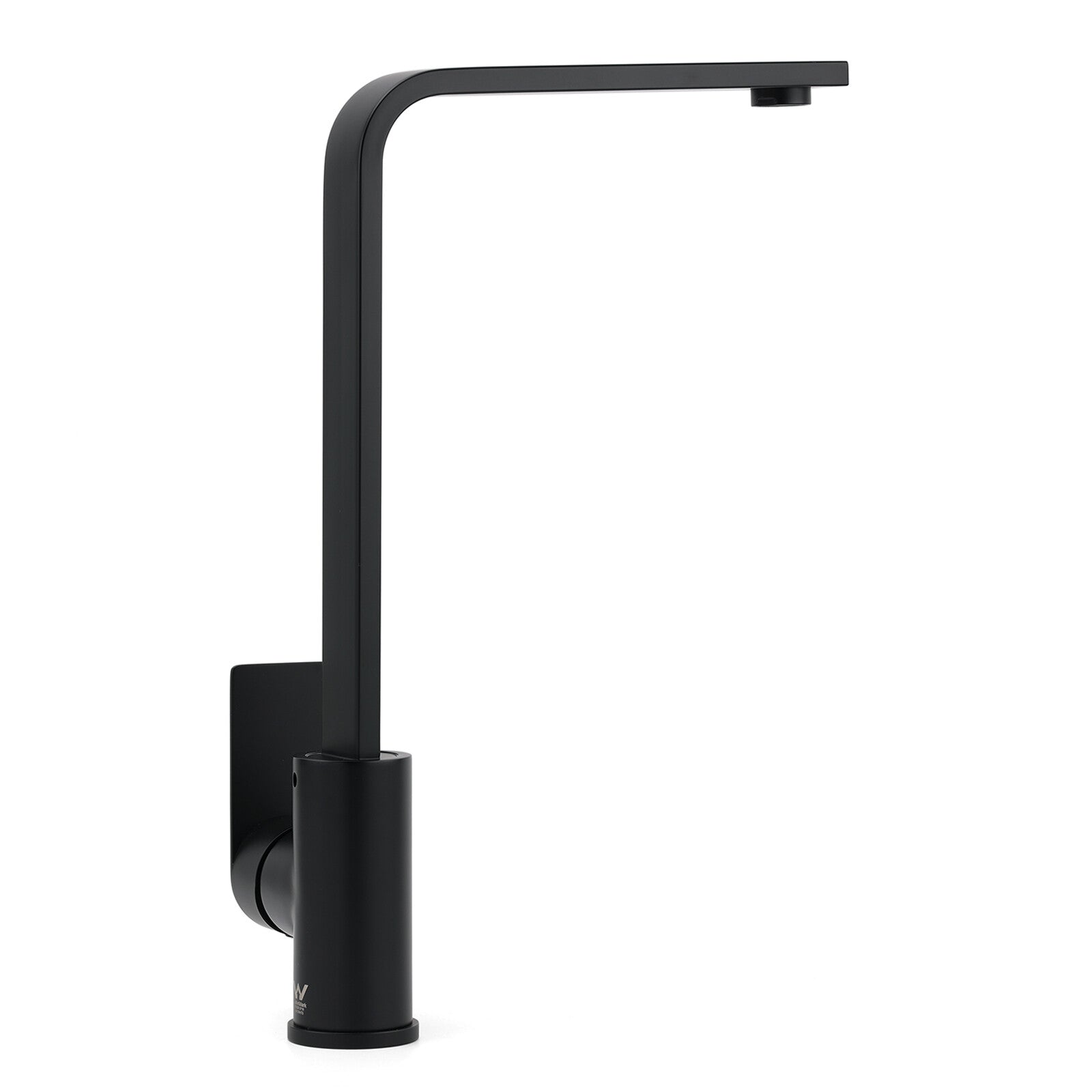 WELS Matte Black High Rise Gooseneck Kitchen Sink Laundry Mixer Faucet Tapware V1233-KRS501BL