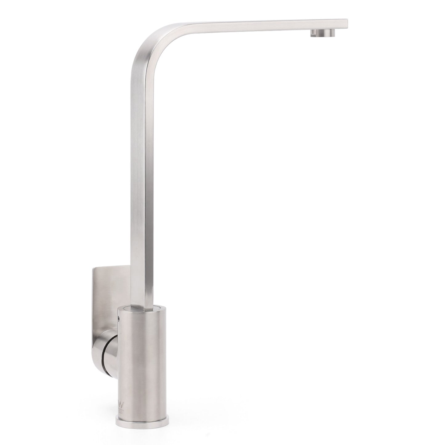 WELS Brushed Nickel Square Kitchen Sink Laundry Mixer 360o Swivel Faucet Tapware V1233-KRS501N