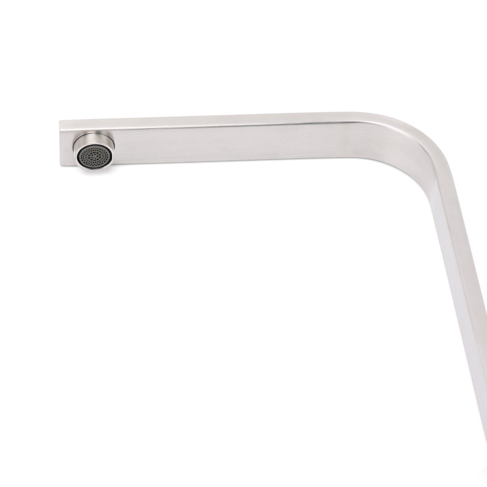 WELS Brushed Nickel Square Kitchen Sink Laundry Mixer 360o Swivel Faucet Tapware V1233-KRS501N