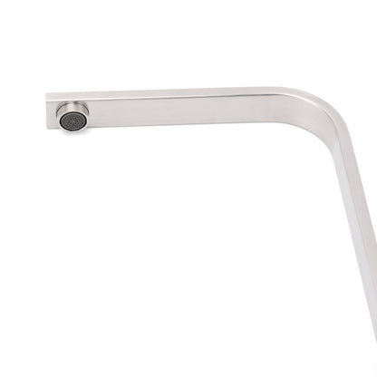 WELS Brushed Nickel Square Kitchen Sink Laundry Mixer 360o Swivel Faucet Tapware V1233-KRS501N