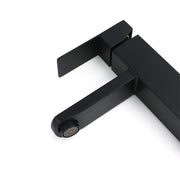 WELS Classic Square Matt Black Basin Mixer Vanity Laundry Sink Faucet Tap Outlet V1233-KSQ101B