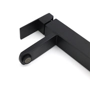 Matt Black Tall Square Basin Mixer Vanity Laundry Counter Sink Faucet Tap Outlet V1233-KSQ102B