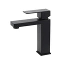 Matt Black Square Basin Counter Flick Mixer Tap Bathroom Vanity Faucet Outlet V1233-KSQ103B
