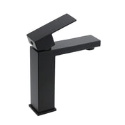 Matt Black Square Basin Counter Flick Mixer Tap Bathroom Vanity Faucet Outlet V1233-KSQ103B