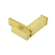 Brushed Gold 165mm Square Basin Mixer Faucet Hot Cold Tap Kitchen Laundry Vanity V1233-KSQ103G