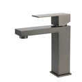 Gun Metal Square Cubic Basin Mixer Faucet Hot Cold Tap Kitchen Laundry Vanity Set V1233-KSQ103GM