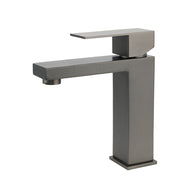 Gun Metal Square Cubic Basin Mixer Faucet Hot Cold Tap Kitchen Laundry Vanity Set V1233-KSQ103GM