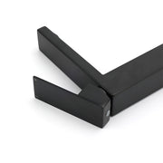 Matt Black Stainless Steel Square Tall Basin Mixer Sink Tap High Vanity Spout V1233-KSQ104B