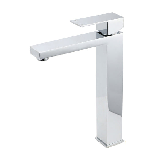 WELS 6L/m Square 310mm Tall Basin Vessel Mixer Faucet Tap Kitchen Laundry Chrome V1233-KSQ104CR