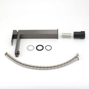 WELS Gun Metal Square 310mm Tall Basin Vessel Mixer Kitchen Laundry Faucet Tap V1233-KSQ104GM